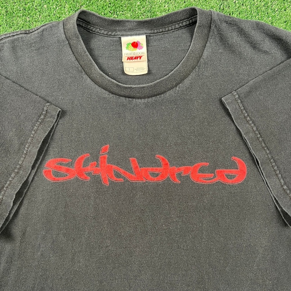 VTG Skindred Nobody Gets Out Alive Heavy Metal Band T-Shirt Men's L Faded Black - Picture 1 of 8